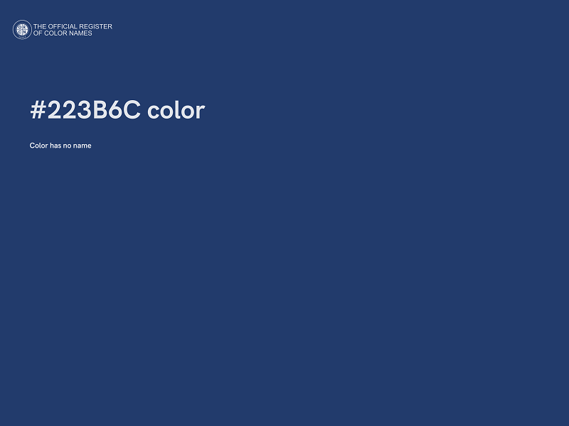 #223B6C color image