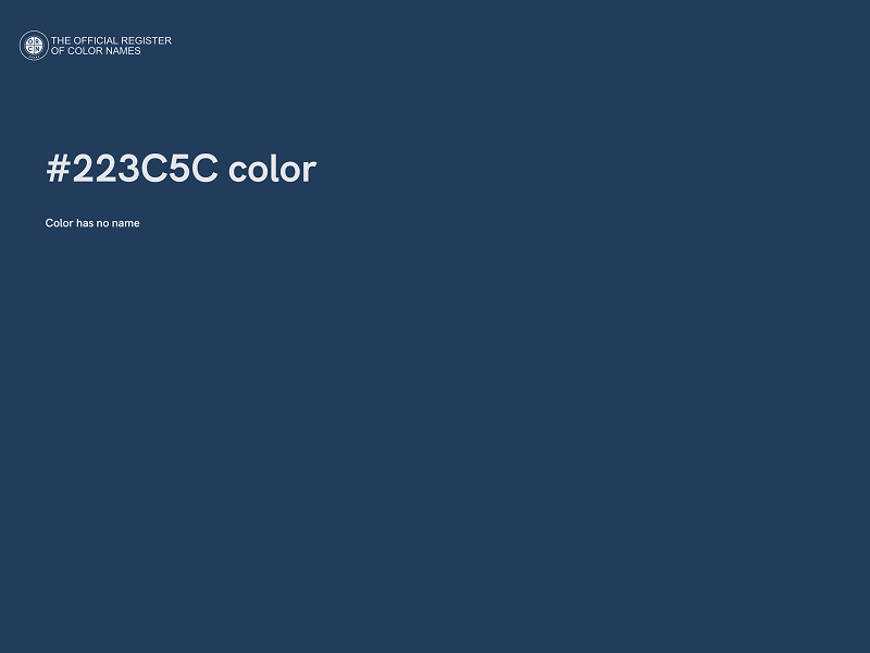 #223C5C color image