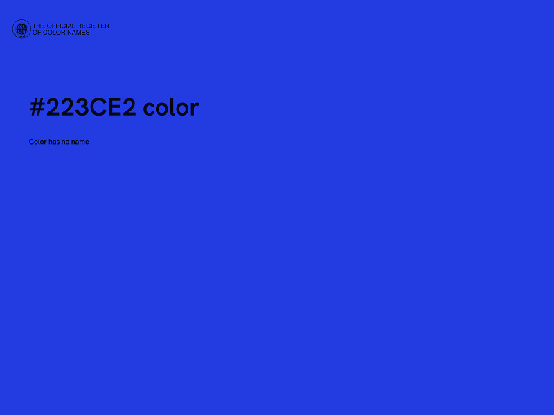 #223CE2 color image