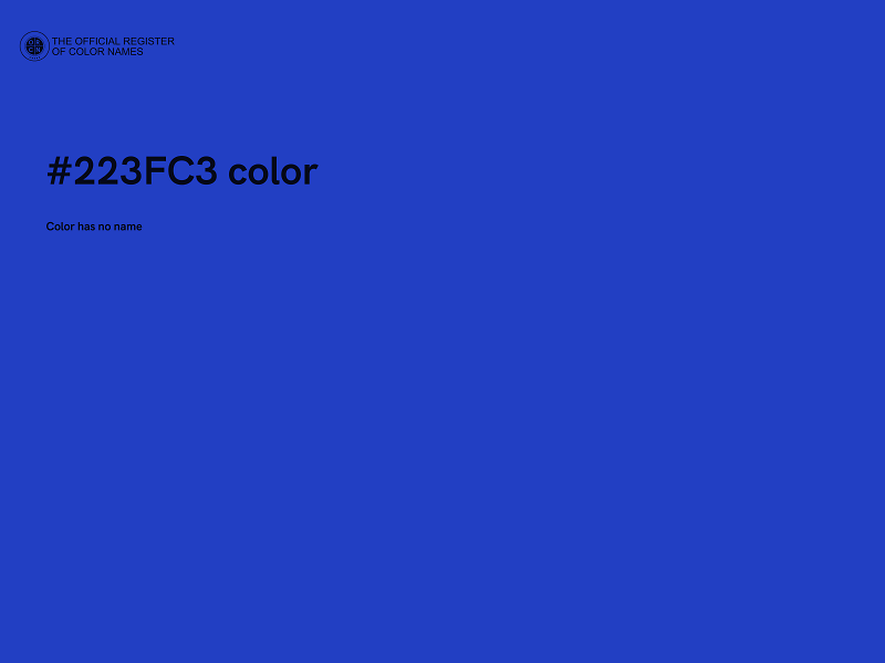 #223FC3 color image