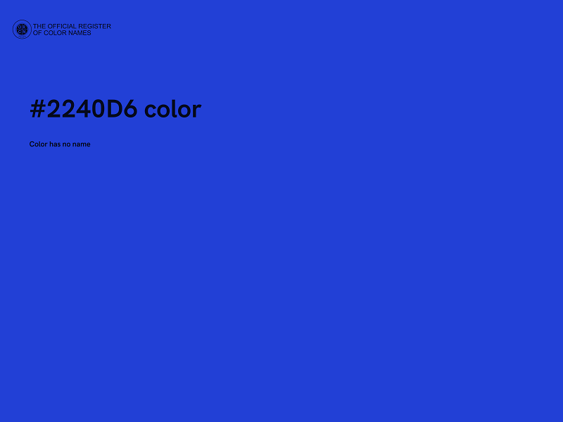 #2240D6 color image