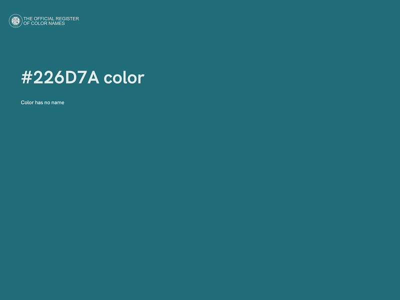 #226D7A color image