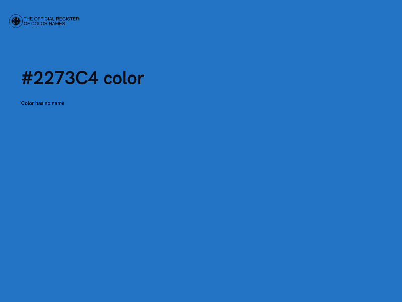 #2273C4 color image