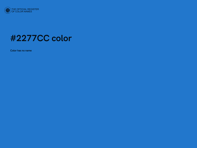 #2277CC color image