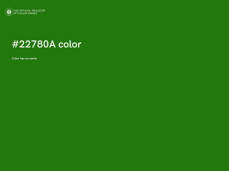 #22780A color image