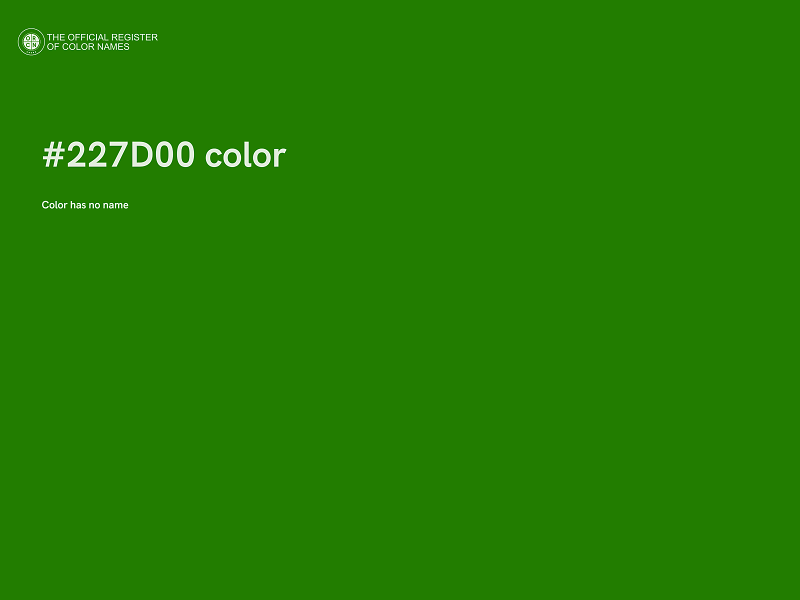 #227D00 color image