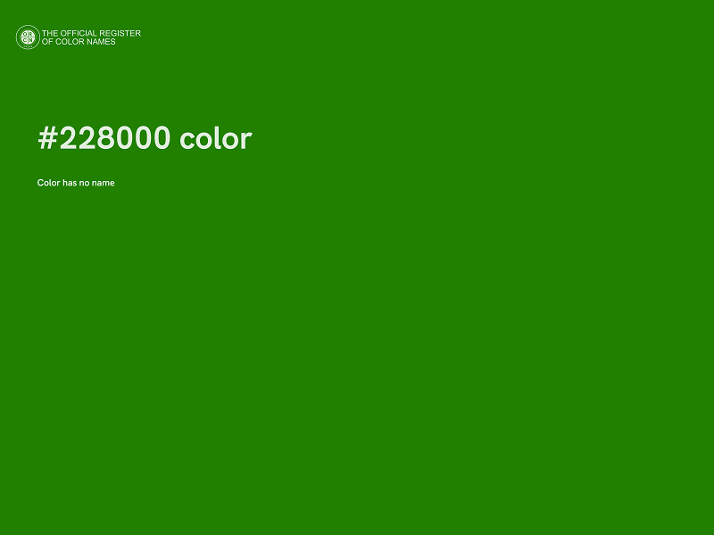 #228000 color image