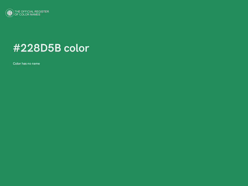 #228D5B color image