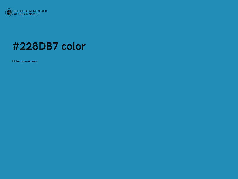 #228DB7 color image