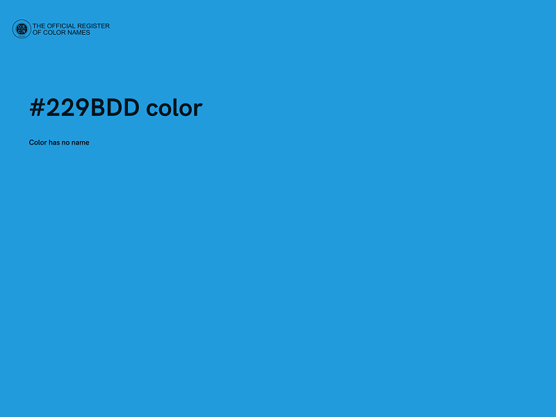 #229BDD color image