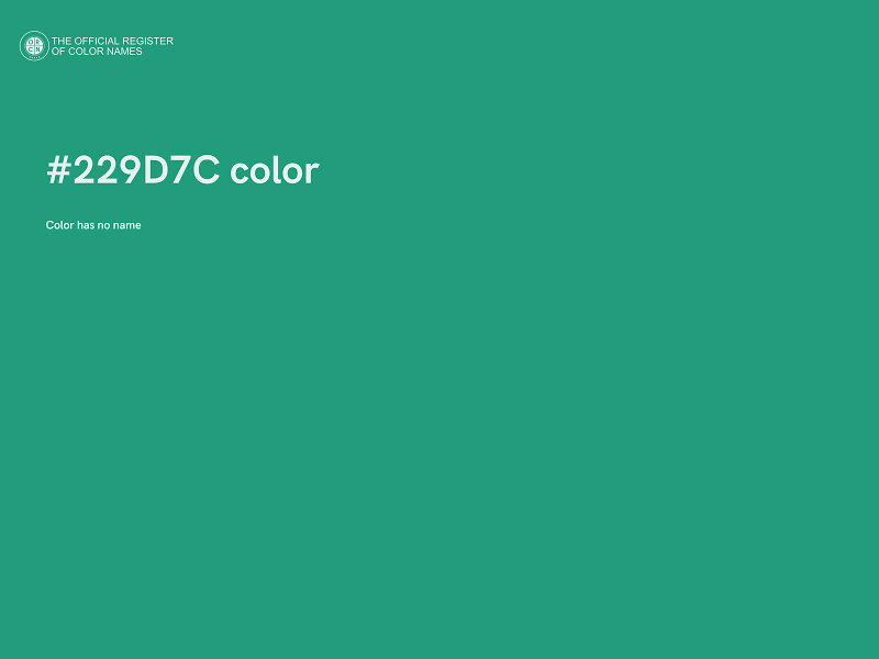 #229D7C color image