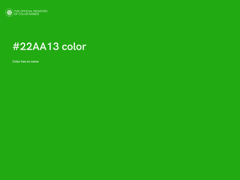 #22AA13 color image