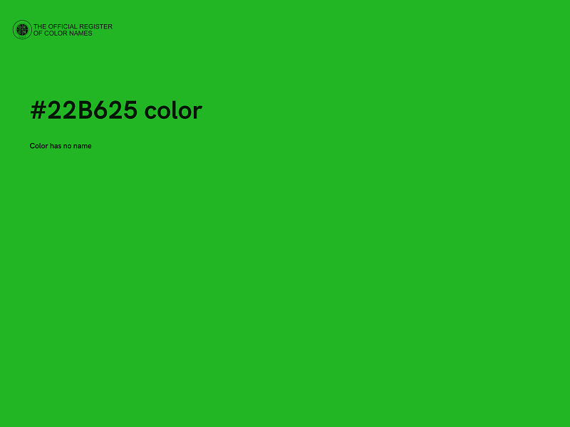 #22B625 color image