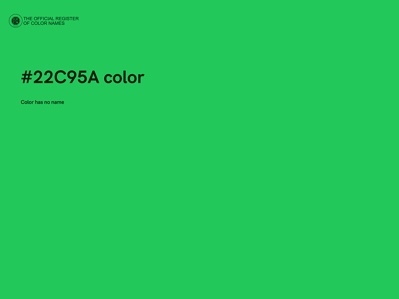 #22C95A color image