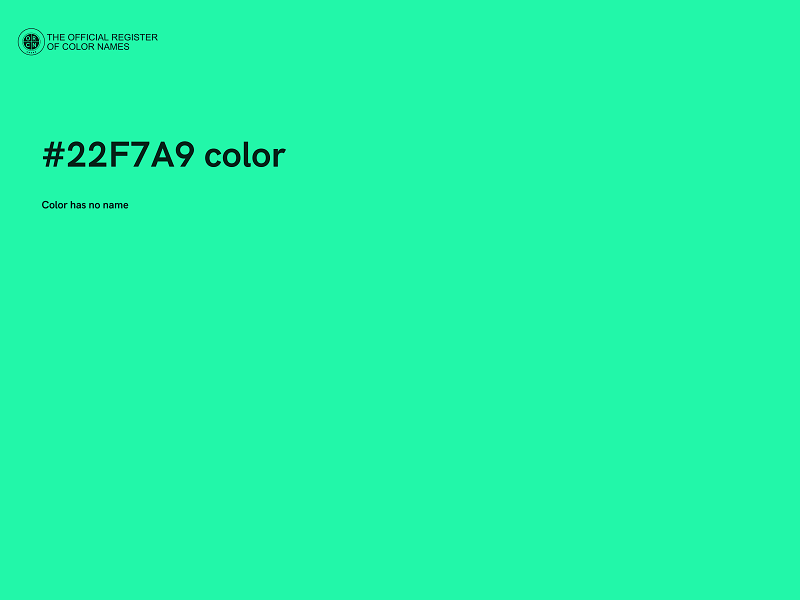 #22F7A9 color image