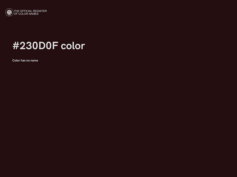 #230D0F color image