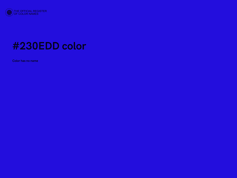 #230EDD color image