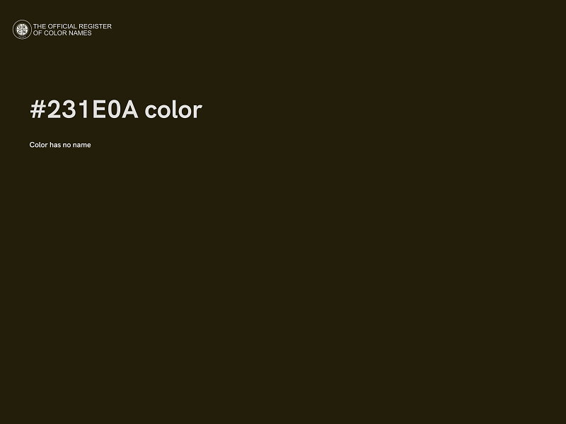 #231E0A color image