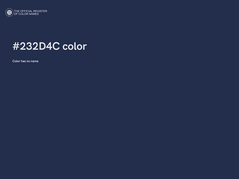 #232D4C color image