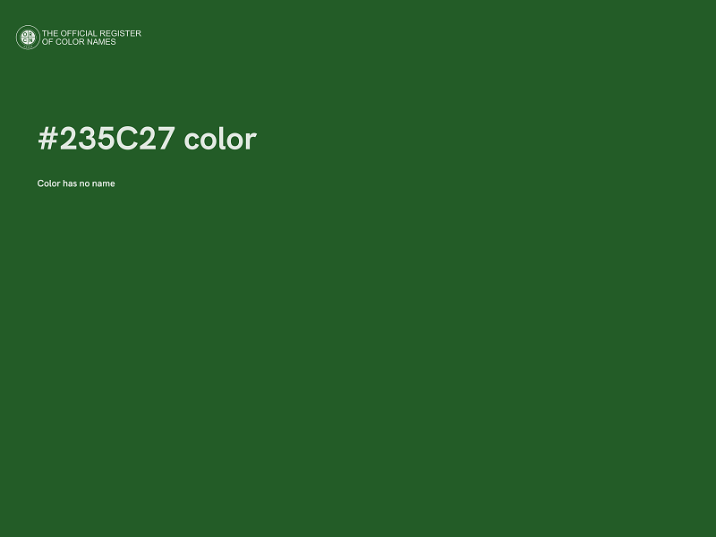 #235C27 color image