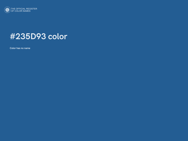 #235D93 color image