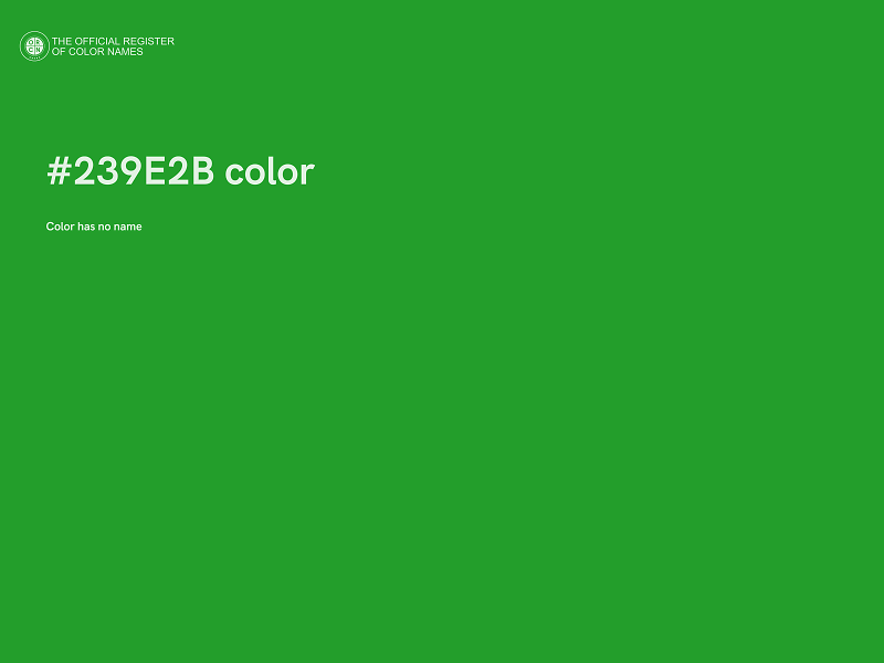 #239E2B color image