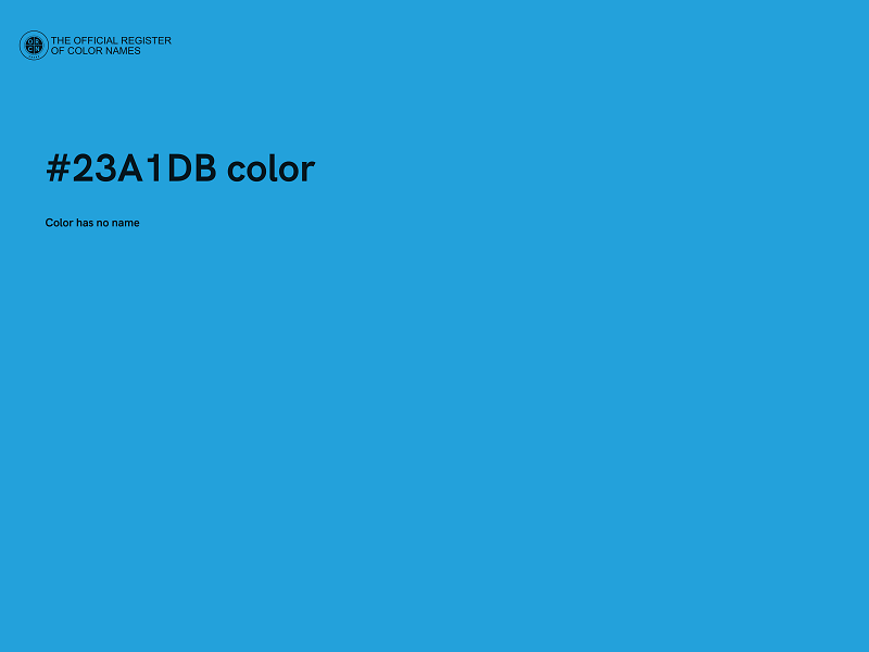 #23A1DB color image