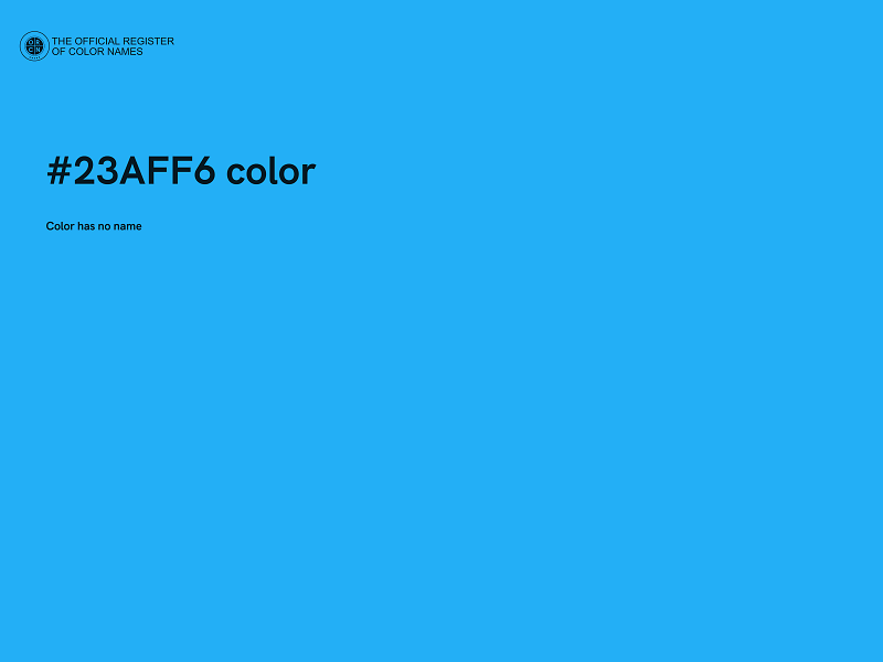 #23AFF6 color image