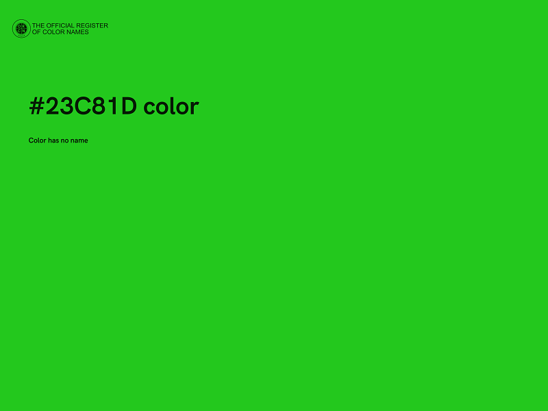 #23C81D color image