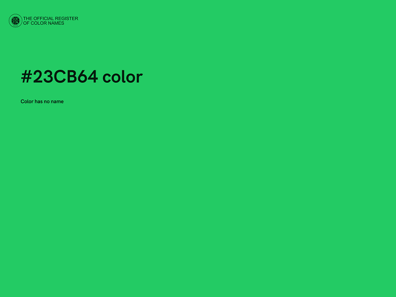 #23CB64 color image