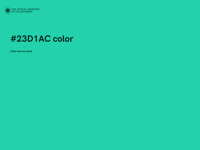 #23D1AC color image