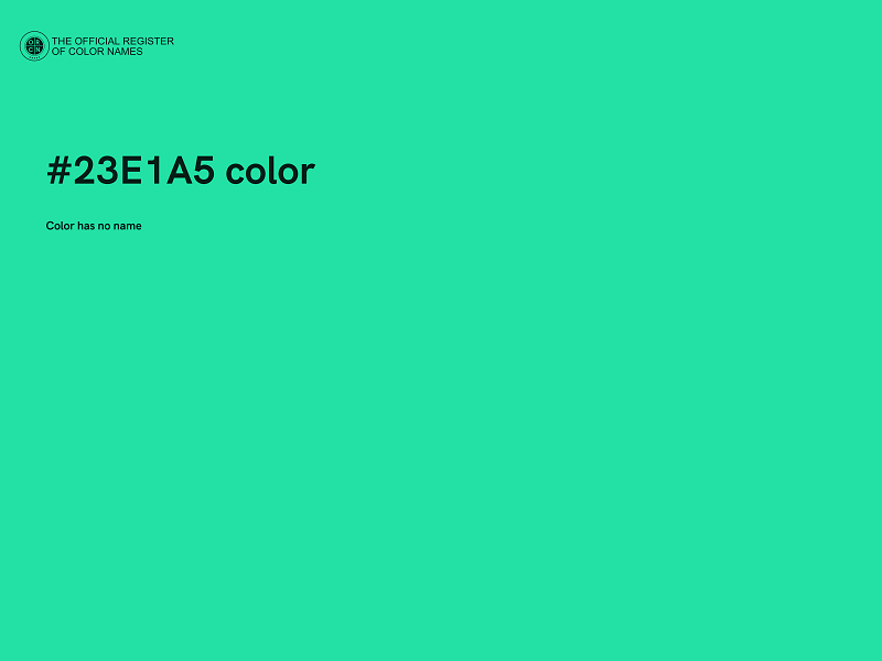 #23E1A5 color image