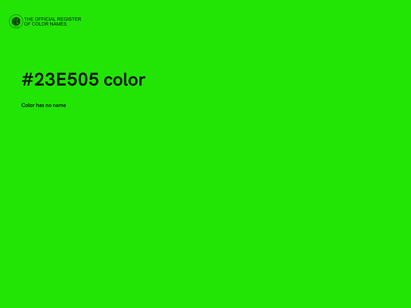 #23E505 color image