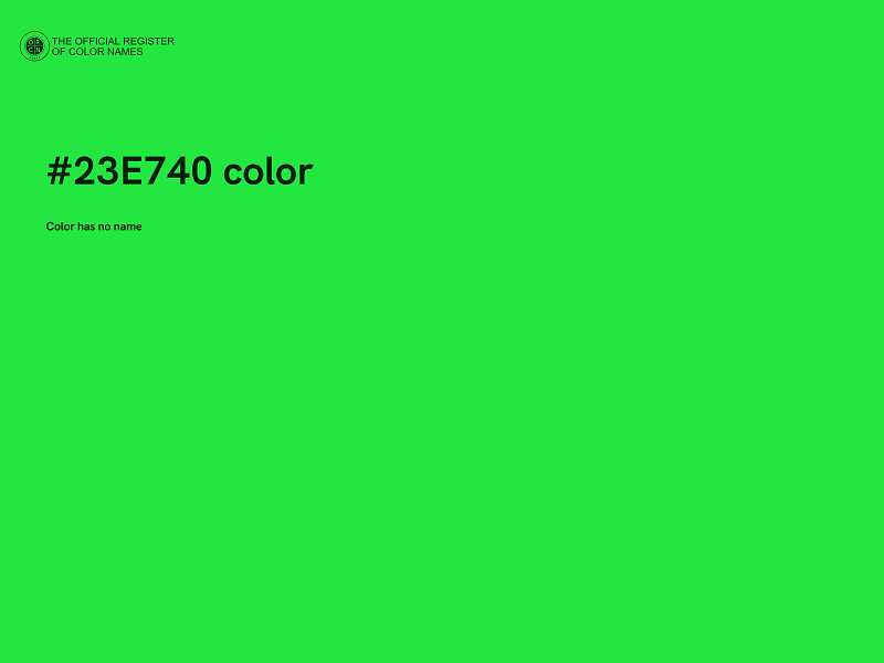 #23E740 color image