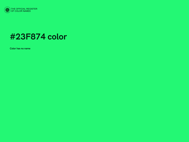 #23F874 color image