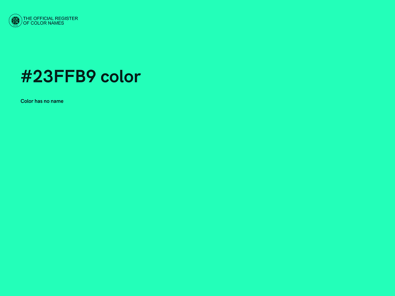 #23FFB9 color image