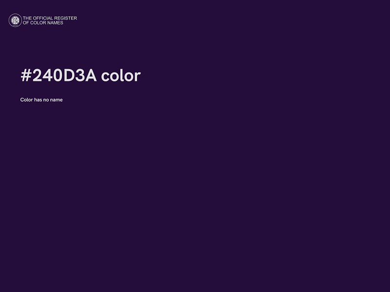 #240D3A color image