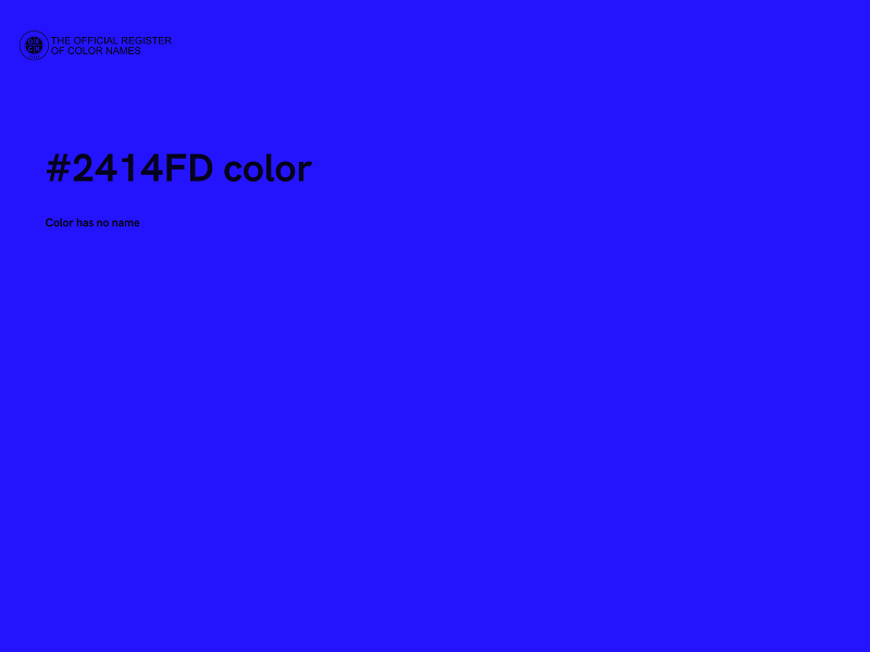 #2414FD color image