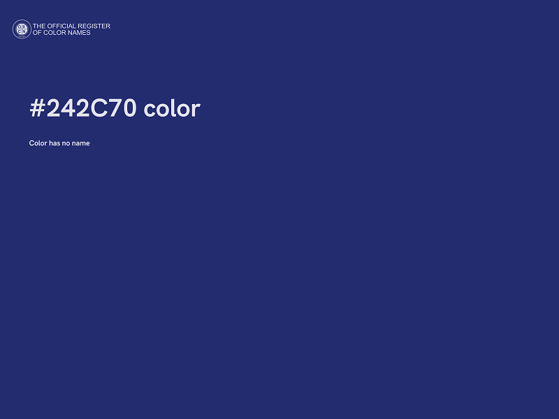 #242C70 color image