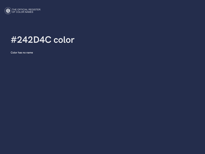 #242D4C color image