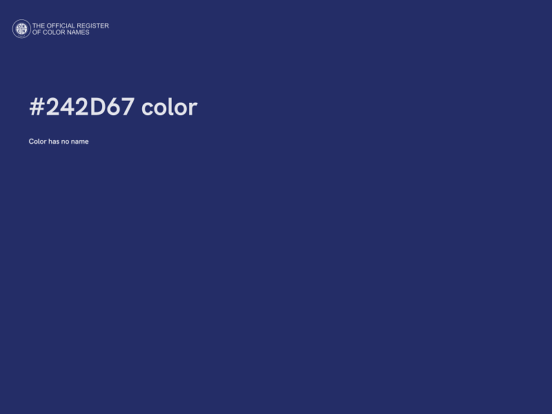 #242D67 color image