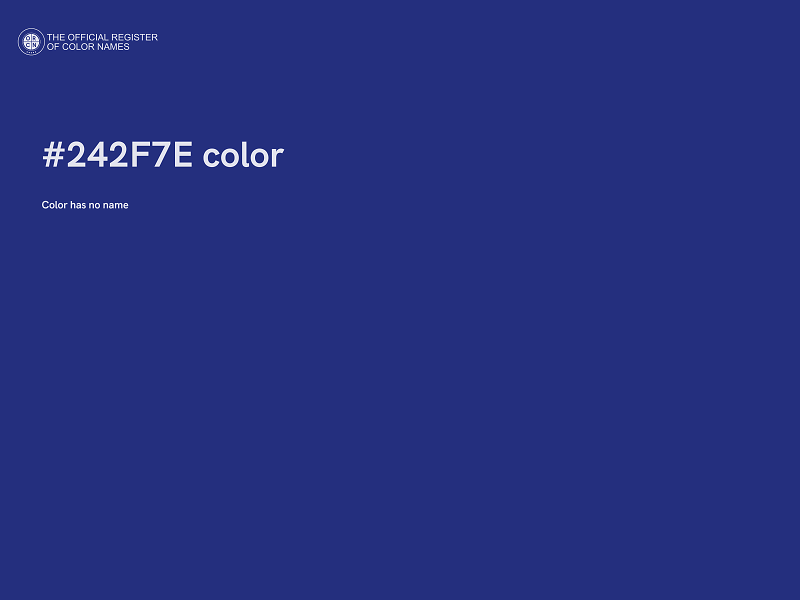 #242F7E color image