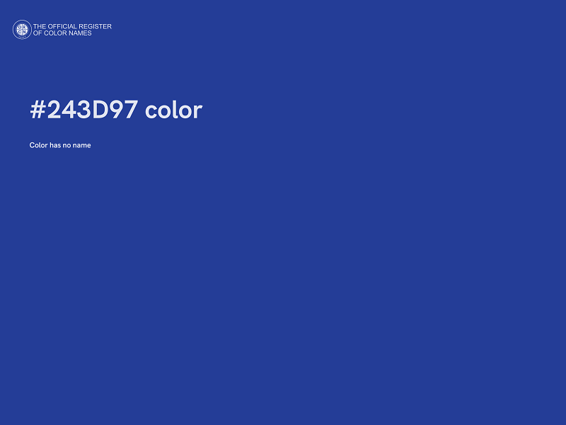 #243D97 color image