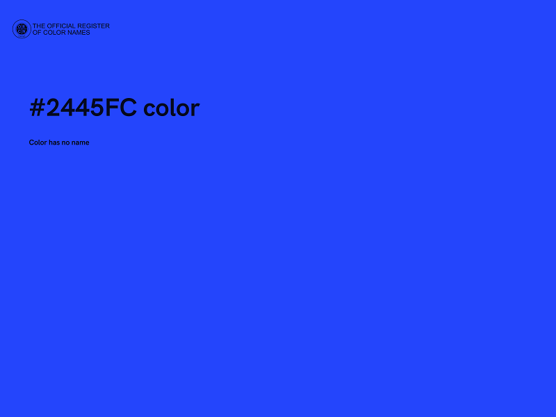 #2445FC color image