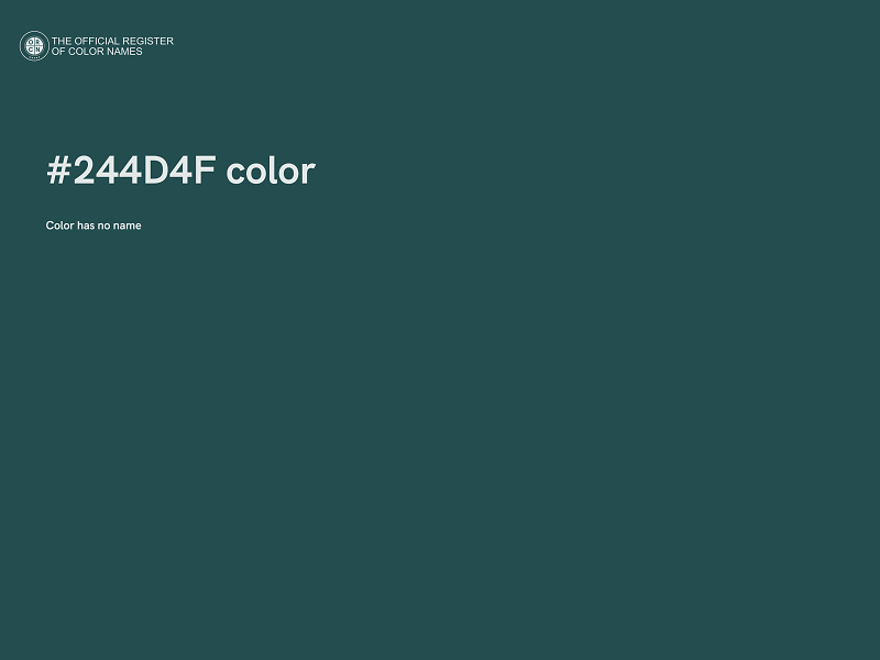 #244D4F color image