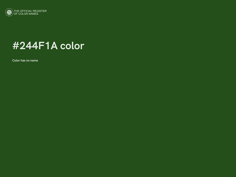 #244F1A color image