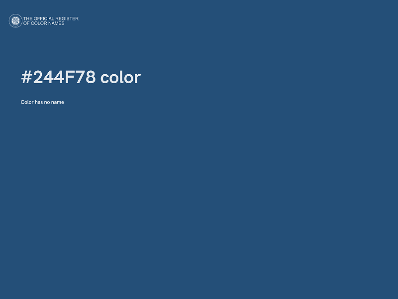 #244F78 color image