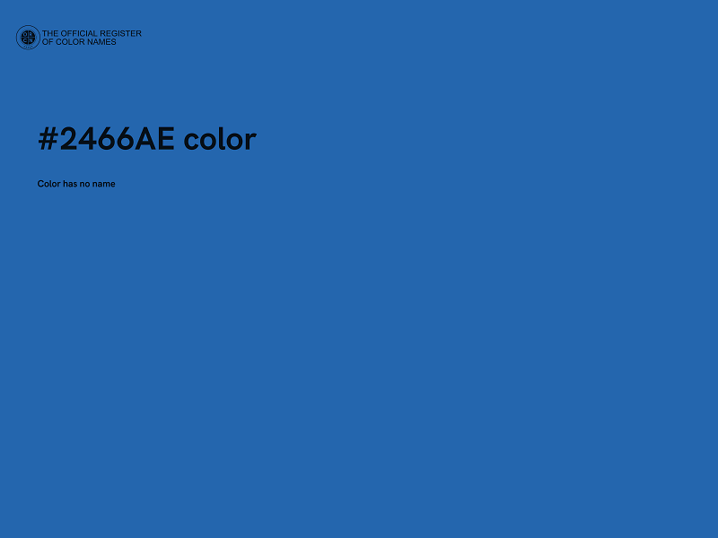 #2466AE color image