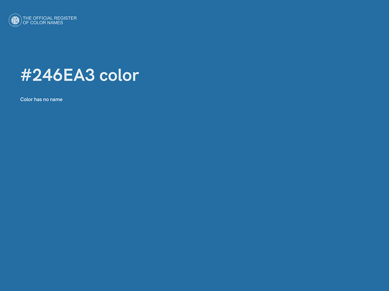 #246EA3 color image