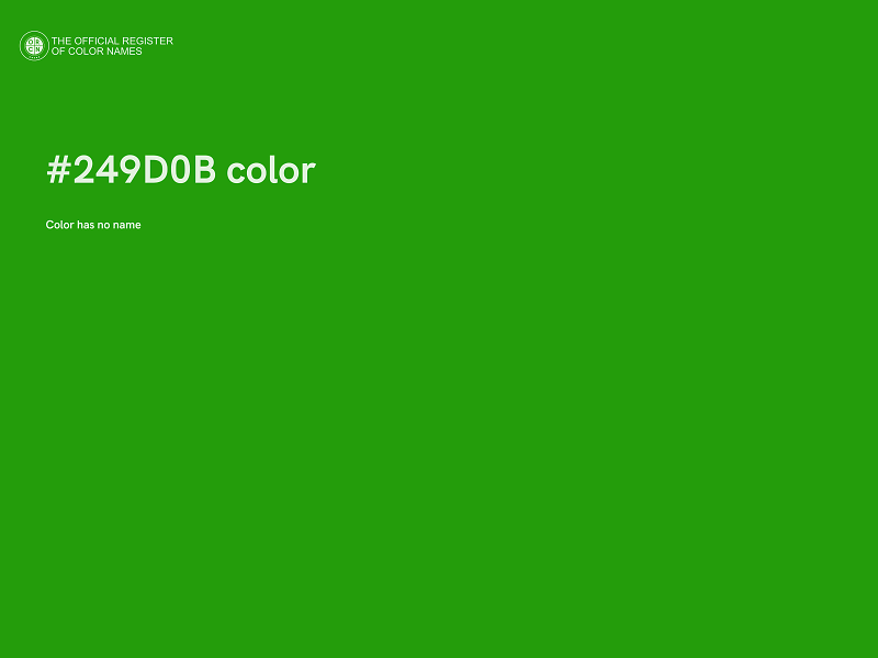 #249D0B color image